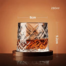 Copo de Cristal para Whisky com Base Rotativa – Bar em Casa Carpetino