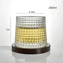 Copo de Cristal para Whisky com Base Rotativa – Bar em Casa Carpetino