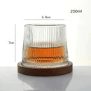 Copo de Cristal para Whisky com Base Rotativa – Bar em Casa Carpetino