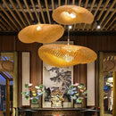 Luminária Pendente de Bambu Artesanal Premium