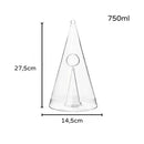 Decanter de Vinho Whisky Vidro Pirâmide Carpetino