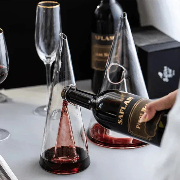 Decanter de Vinho Whisky Vidro Pirâmide Carpetino
