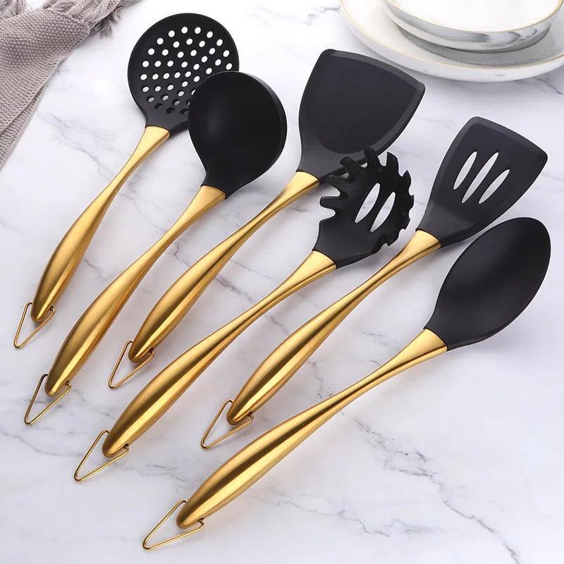 Conjunto de Utensílios de Cozinha de Silicone Antiaderente Carpetino