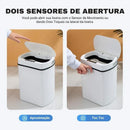 Lixeira para Banheiro e Cozinha Automática com Sensor Carpetino