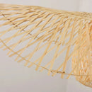 Lustre Pendente Artesanal de Bambu e Rattan Boho