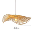 Lustre Pendente Artesanal de Bambu e Rattan Boho