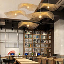 Lustre Pendente Artesanal de Bambu e Rattan Boho