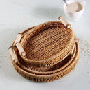 Bandeja Organizadora de Rattan Trançado  Carpetino