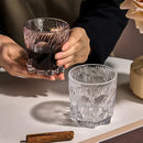 Copo de Whiskey Glacier Premium com Textura Lapidada em Vidro Reforçado
