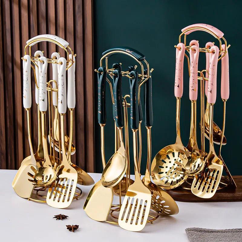 Conjunto de Cozinha Dourado Carpetino