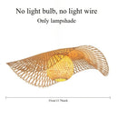 Lustre Pendente Artesanal com Cúpula de Rattan e Bambu