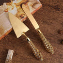 Conjunto Espátular Faca Dourada Carpetino