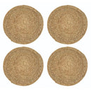 Jogo Americano Redondo de Rattan Natural  Carpetino