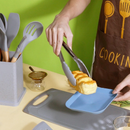 Kit 19 Peças de Utensílios Em Silicone Com Cabo de Madeira