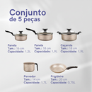 Conjunto de Panelas Antiaderente Premium Imperial (8 Peças)