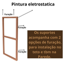 Prateleira Suspensa Estilo Industrial Rose Gold