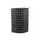 Cesto Organizador Dobrável 40L com Alças de Couro