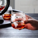 Conjunto de Decanter de Globo e Copos de Uísque