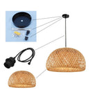 Luminária Pendente de Bambu Artesanal Premium