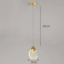 Lustre de Led Pendente Dourado