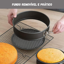 Trio de Formas Premium Antiaderente Com Fundo Removível