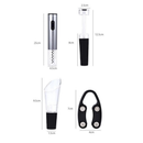 Kit Abridor de Vinho Elétrico Automático Inox 4 Peças