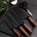 Conjunto de Facas Inox Premium 6 Peças Com Cabo Ergonômico Amadeirado